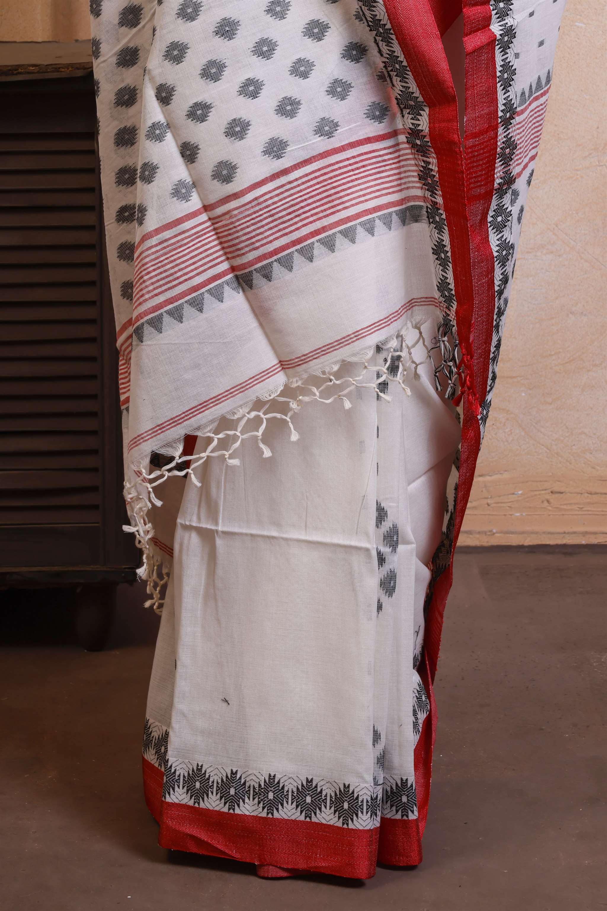 Exclusive Designer Khadi Cotton With Shartin Border