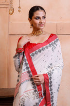 Exclusive Designer Khadi Cotton With Shartin Border