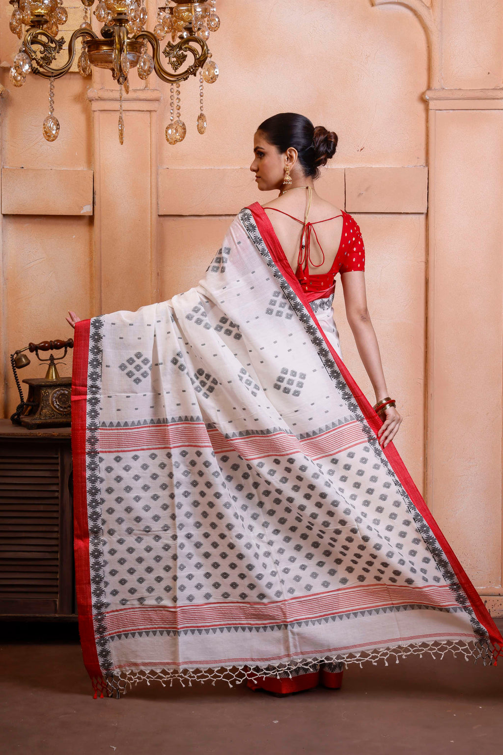 Exclusive Designer Khadi Cotton With Shartin Border
