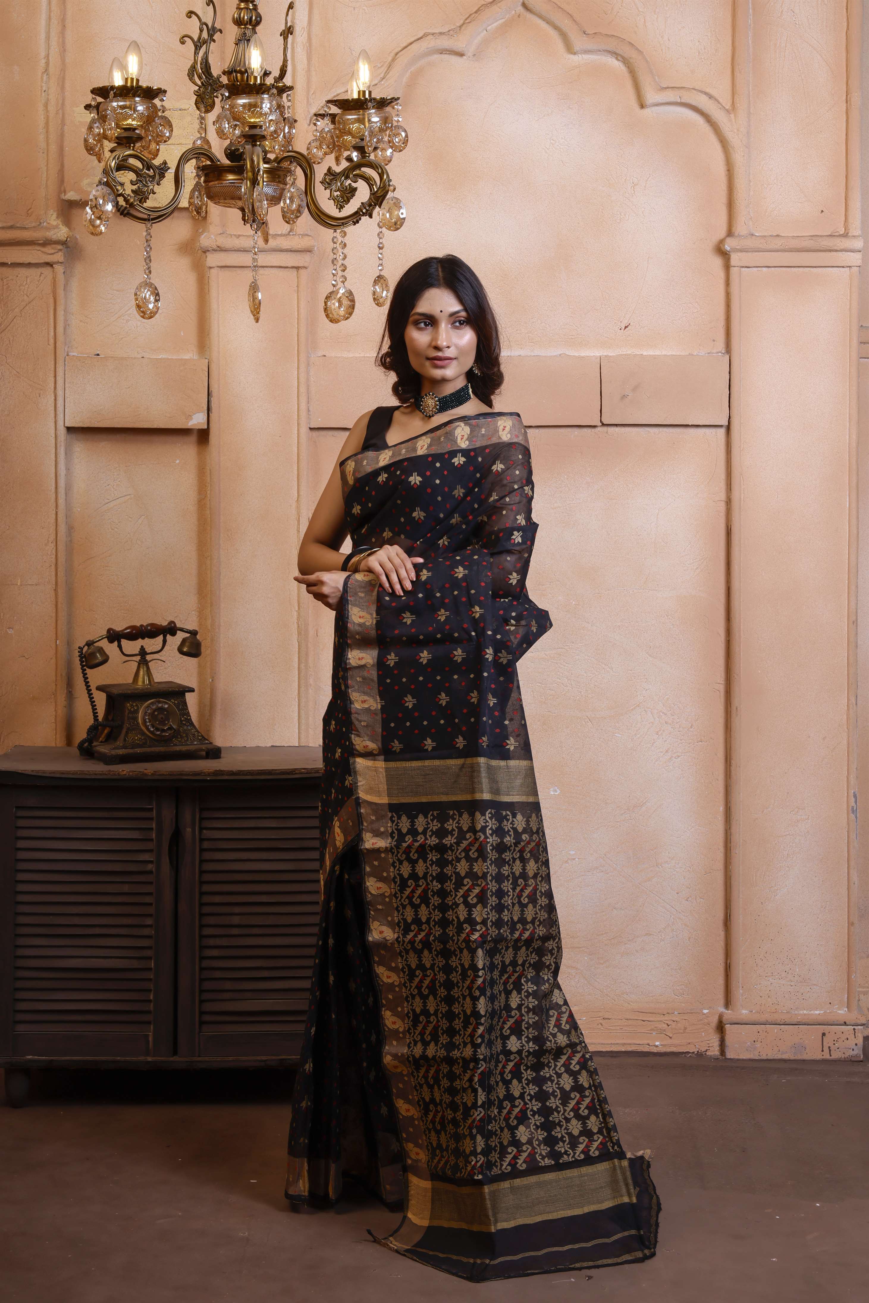 Exclusive Cotton All Over Cotton Jamdani Secondary image