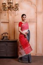 Designer Tant With Ganga Jamuna Border