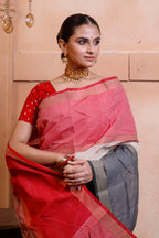 Designer Tant With Ganga Jamuna Border