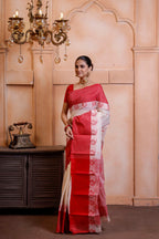 Traditional Tant Saree For Puja