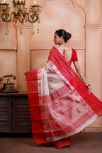 Traditional Tant Saree For Puja