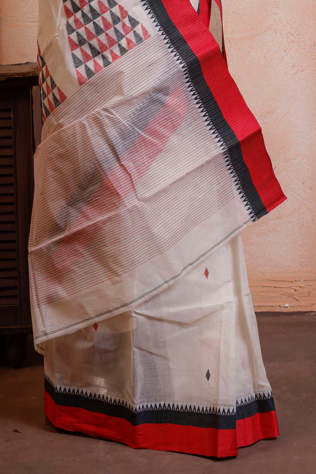 Designer Cotton Tant With Shertin Border