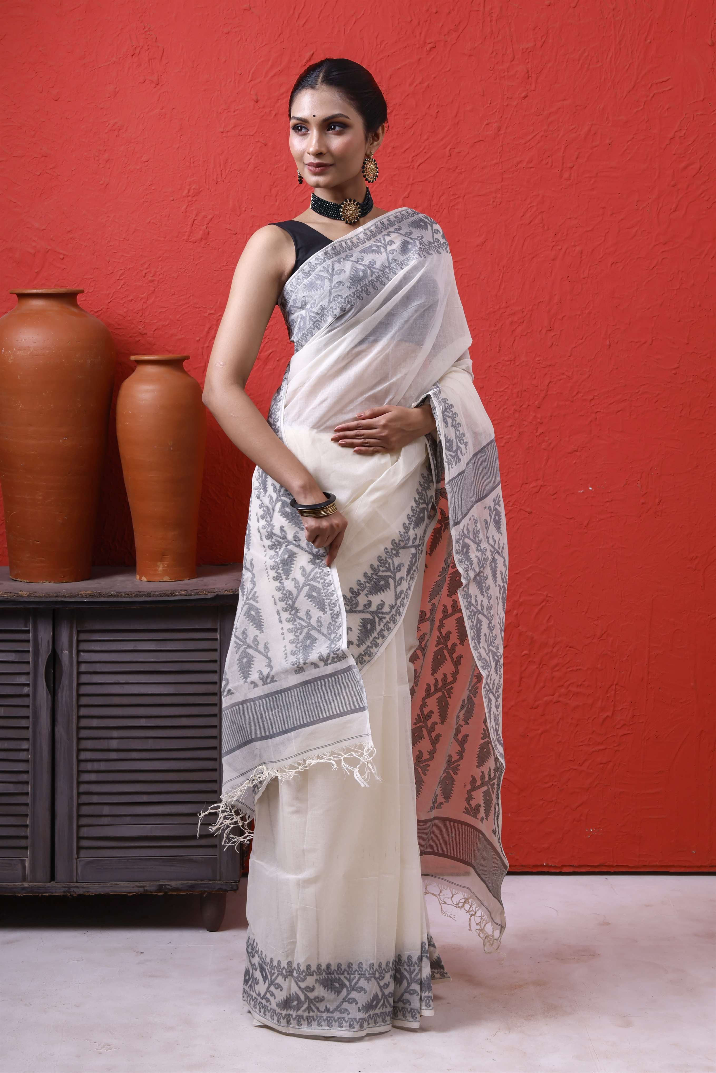 Traditional Body Plan Cotton Jamdani