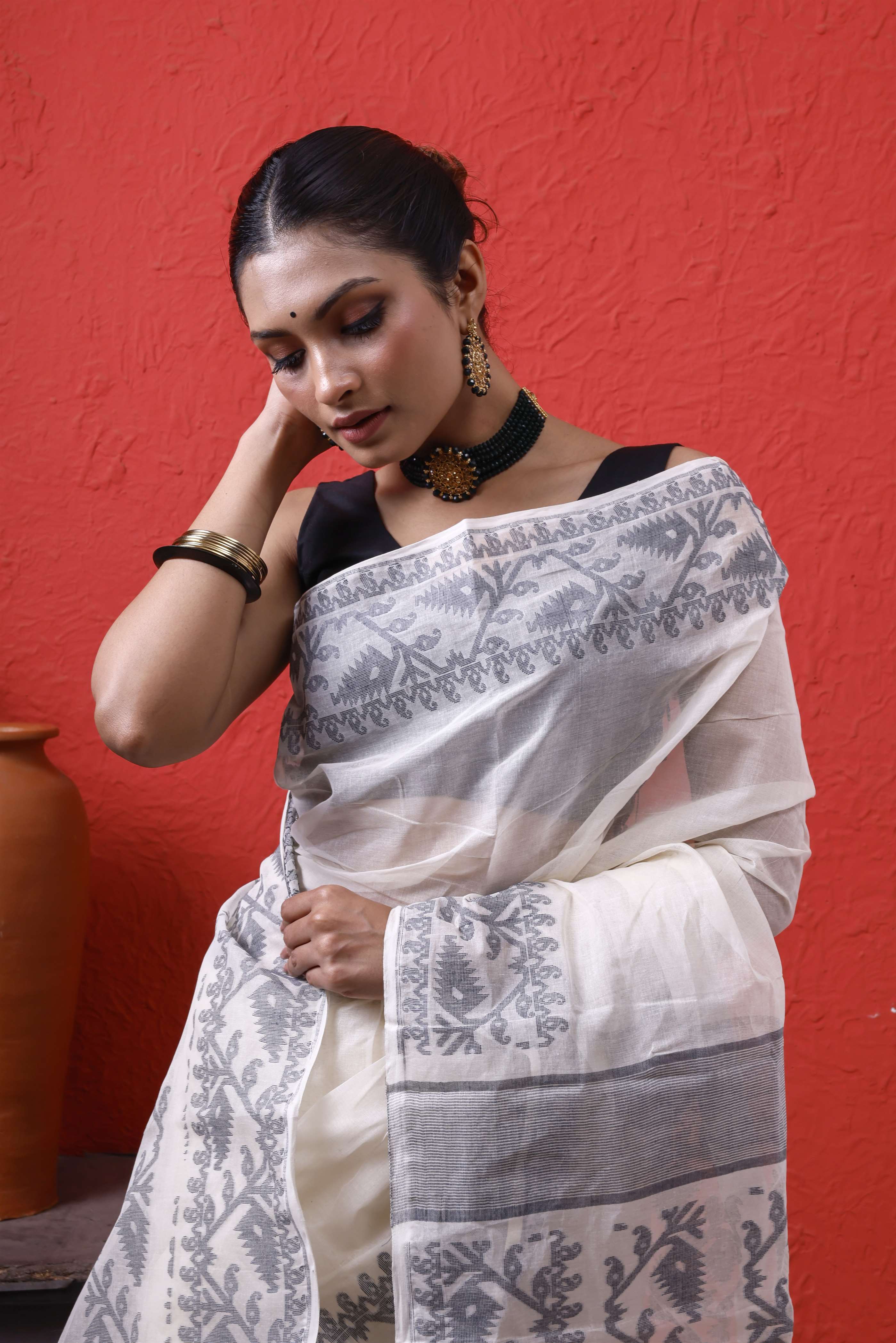 Traditional Body Plan Cotton Jamdani