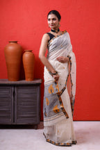 Exclusive Designer Cotton Tant Saree