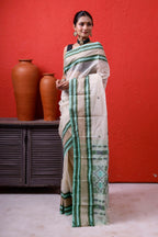 Cotton With Tassar Border