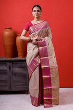 Designer Cotton Tant Benarasi With Patil Pallu