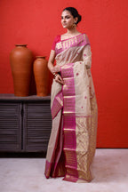Designer Cotton Tant Benarasi With Patil Pallu