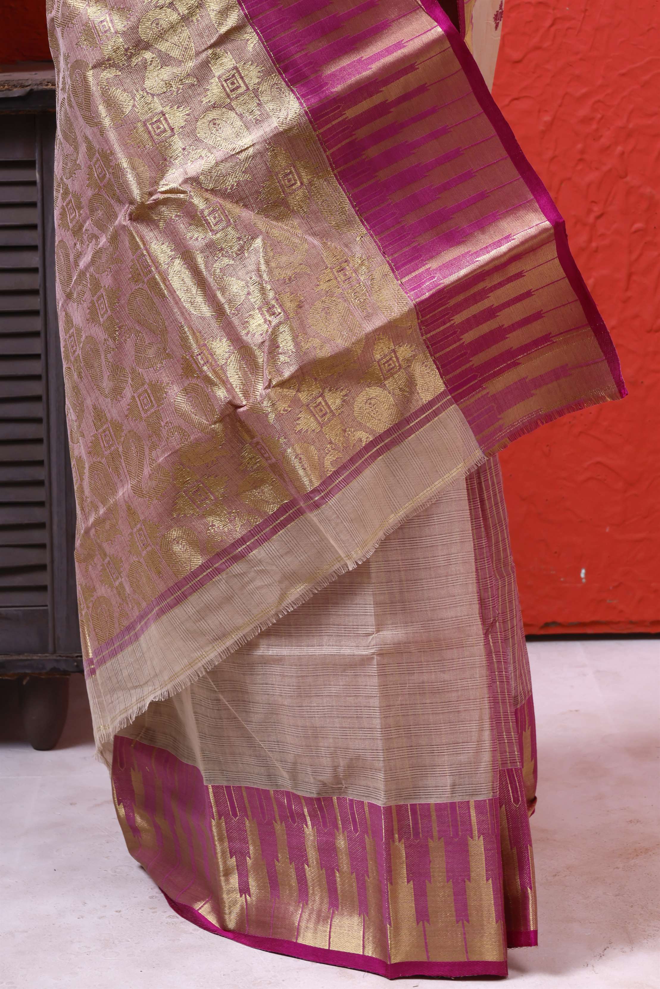 Designer Cotton Tant Benarasi With Patil Pallu