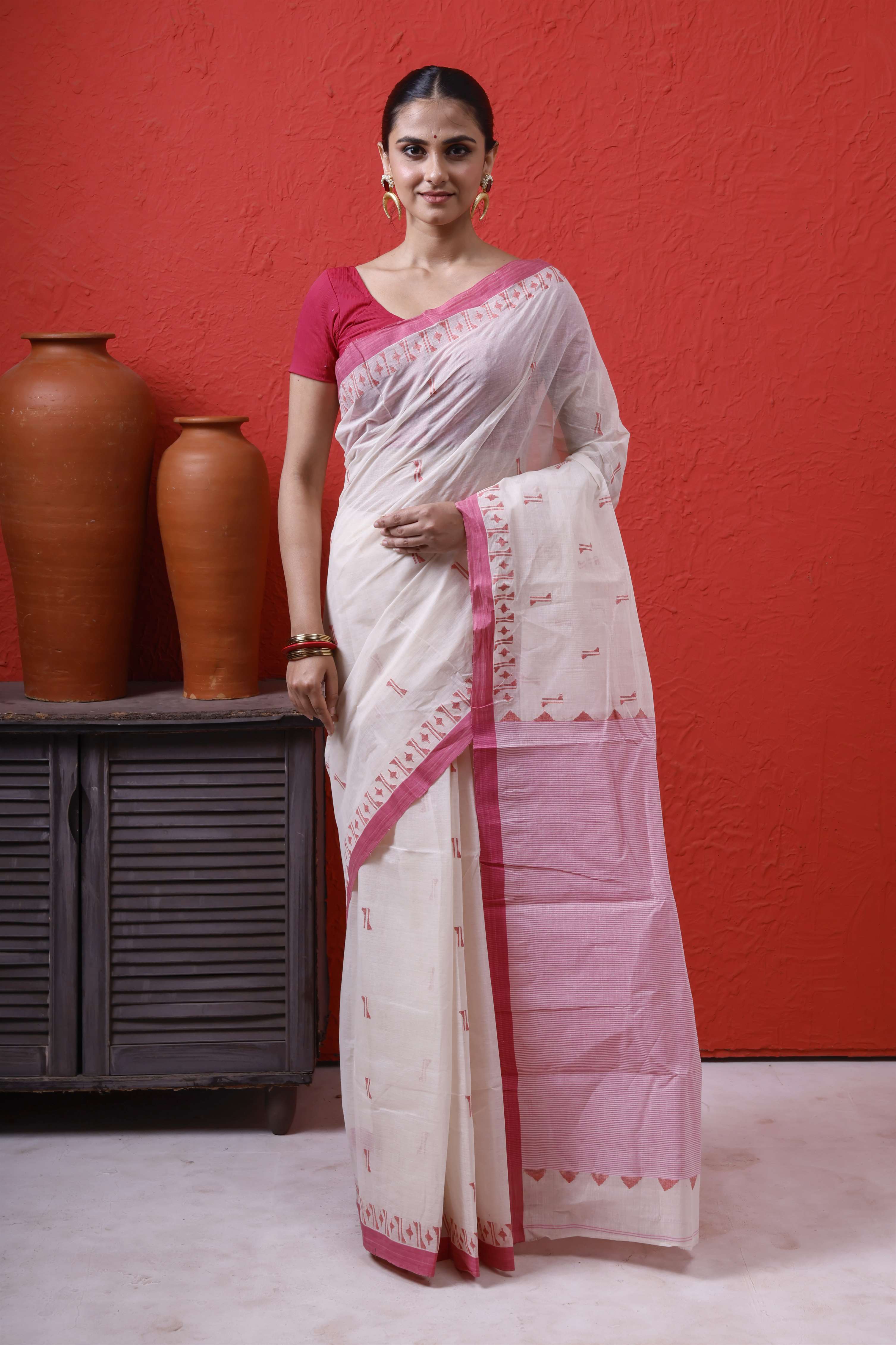 Cotton Hand Weaving Jamdani Main image