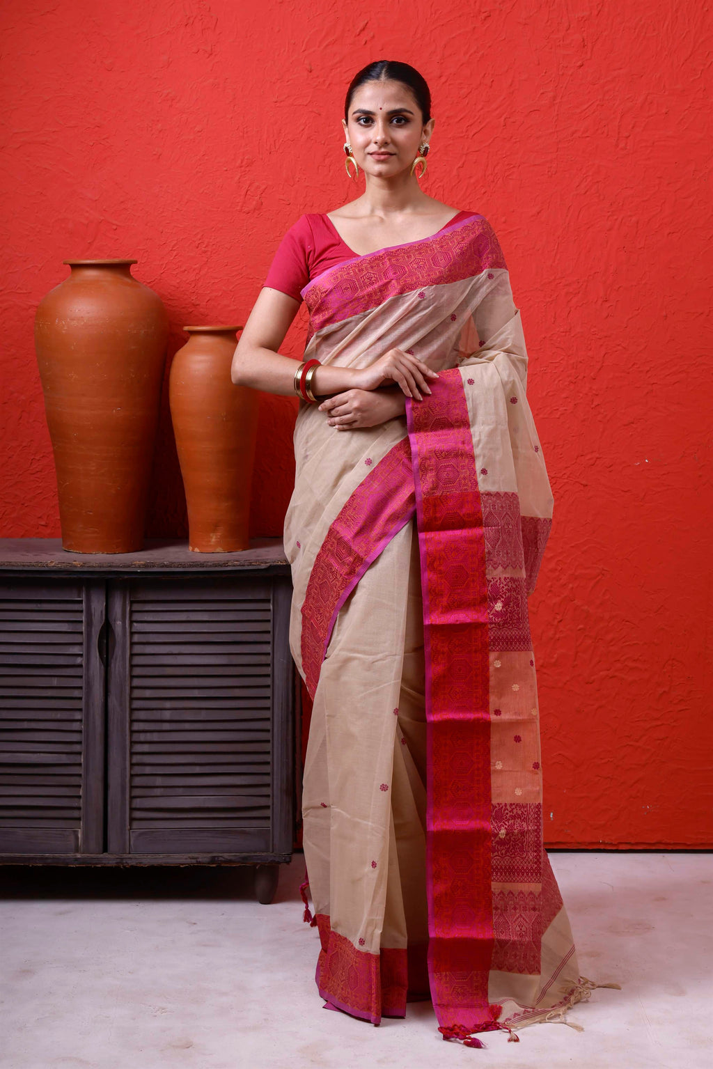 Exclusive Designer Tant Saree