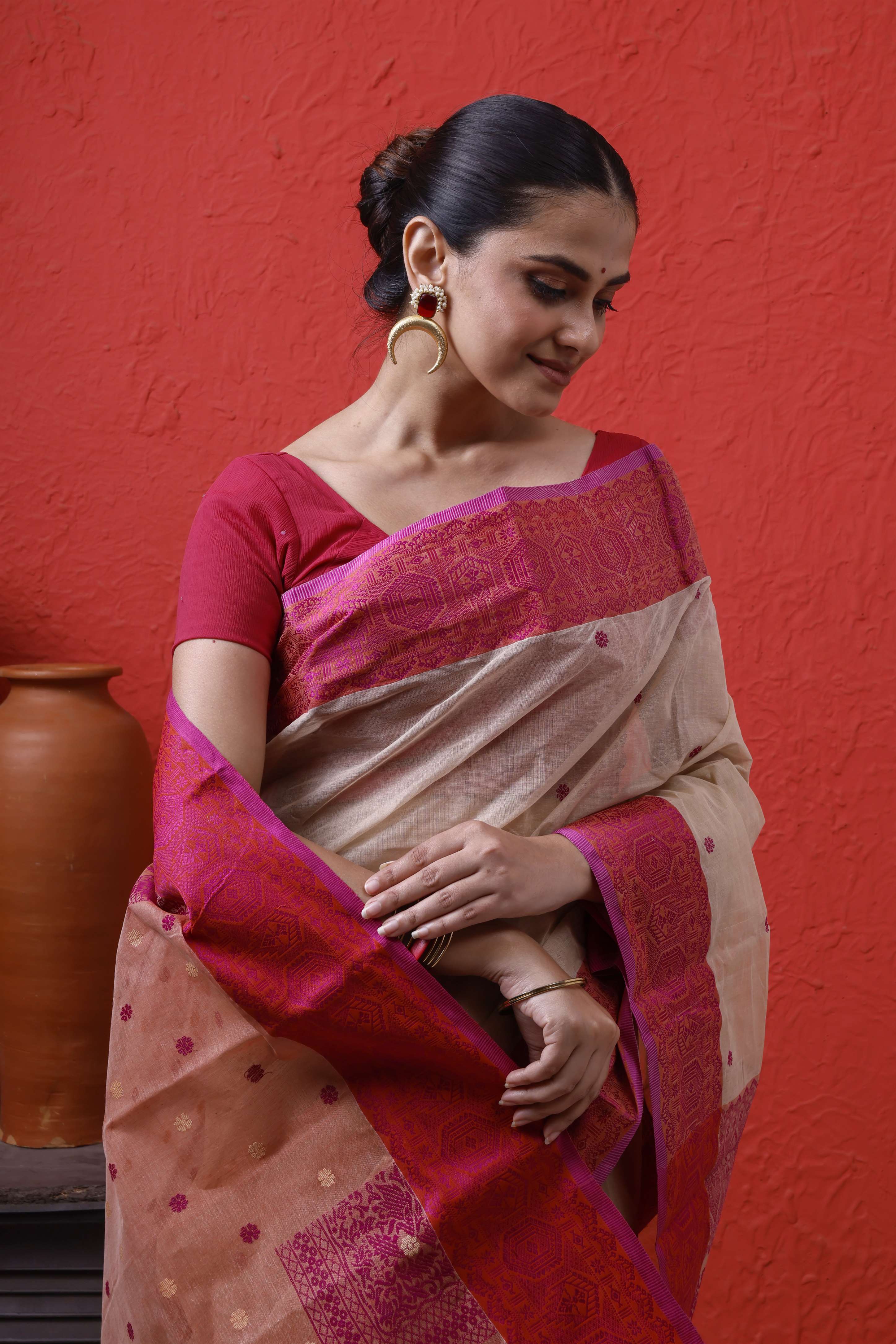 Exclusive Designer Tant Saree