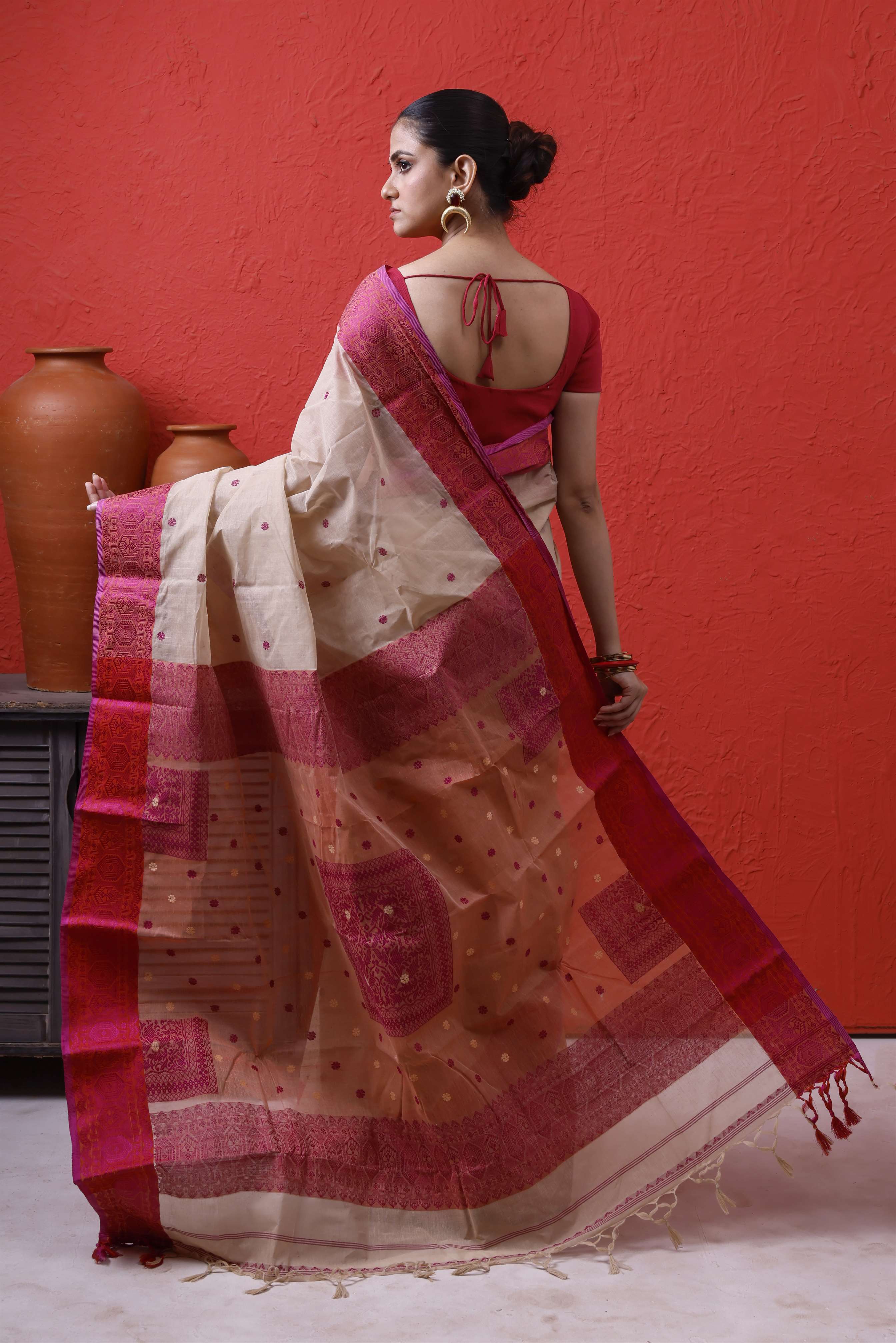 Exclusive Designer Tant Saree