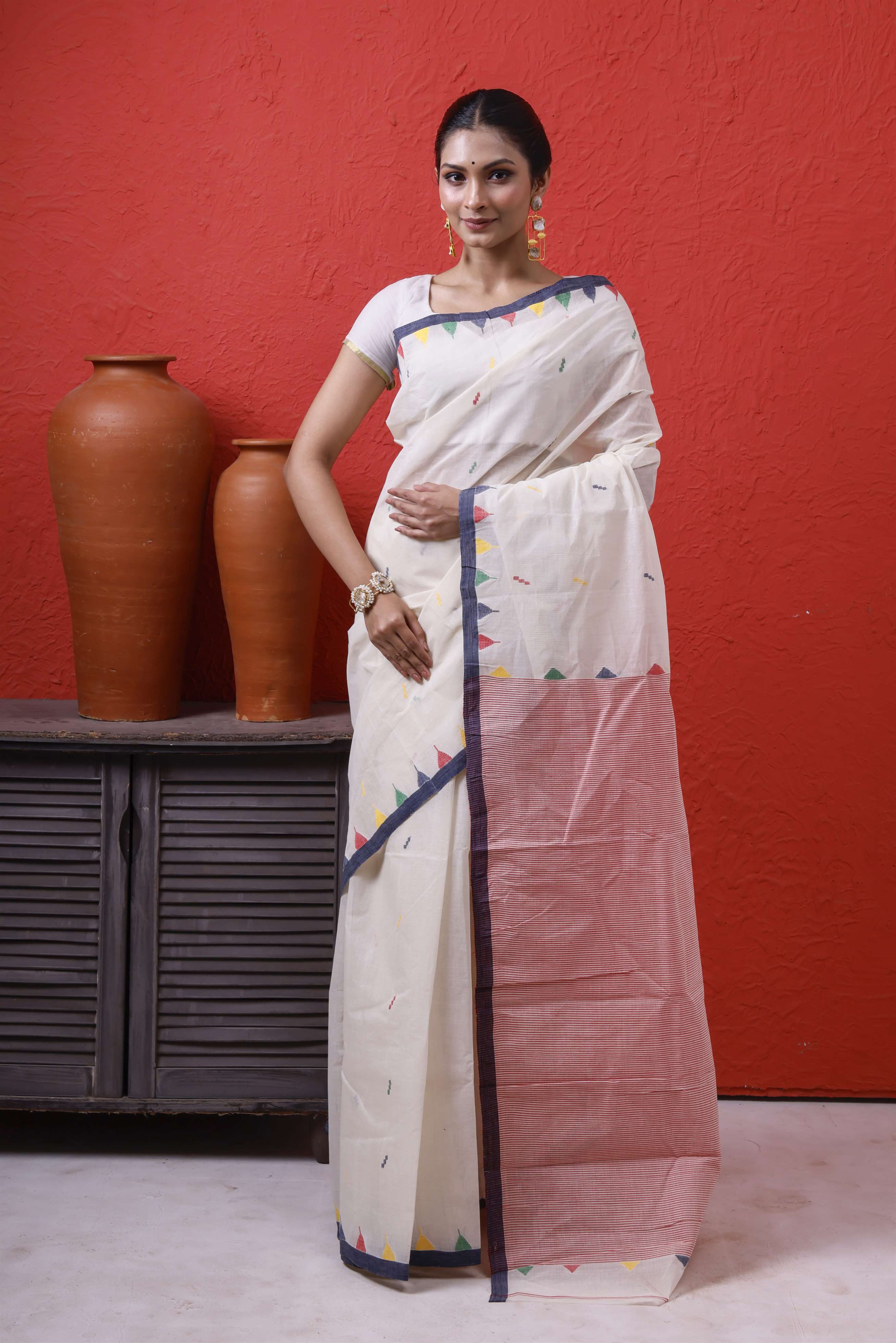 Cotton Designer Dhakai Hand Weaving Main image