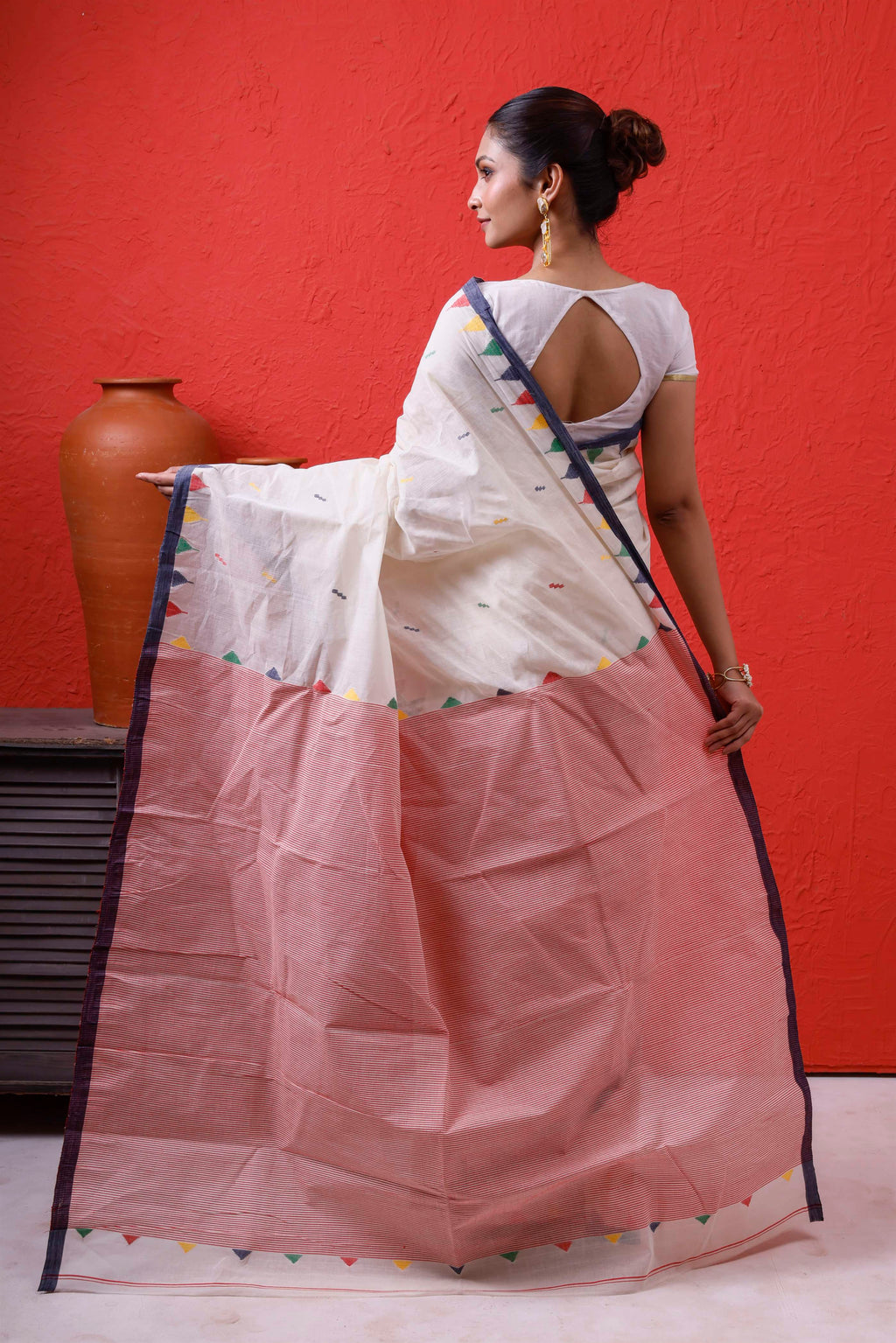 Cotton Designer Dhakai Hand Weaving