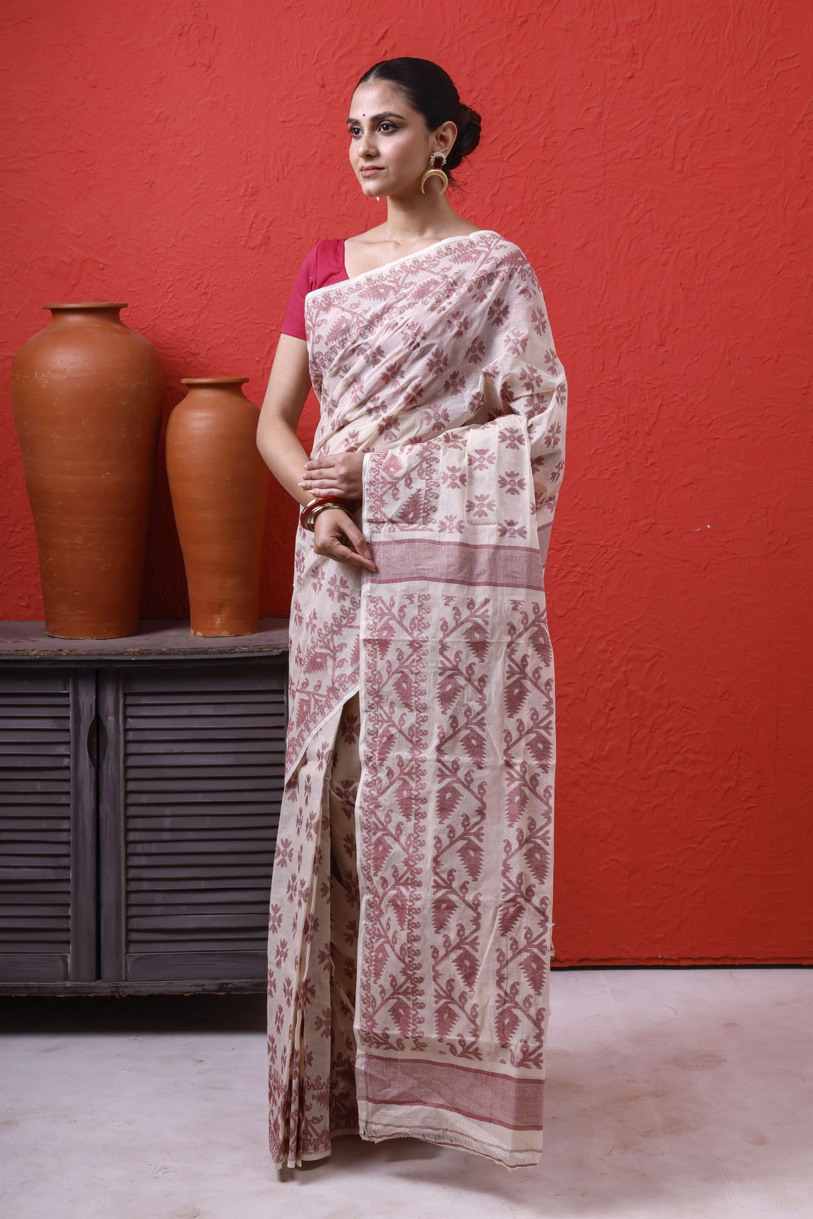 Cotton Jamdani Allover Secondary image