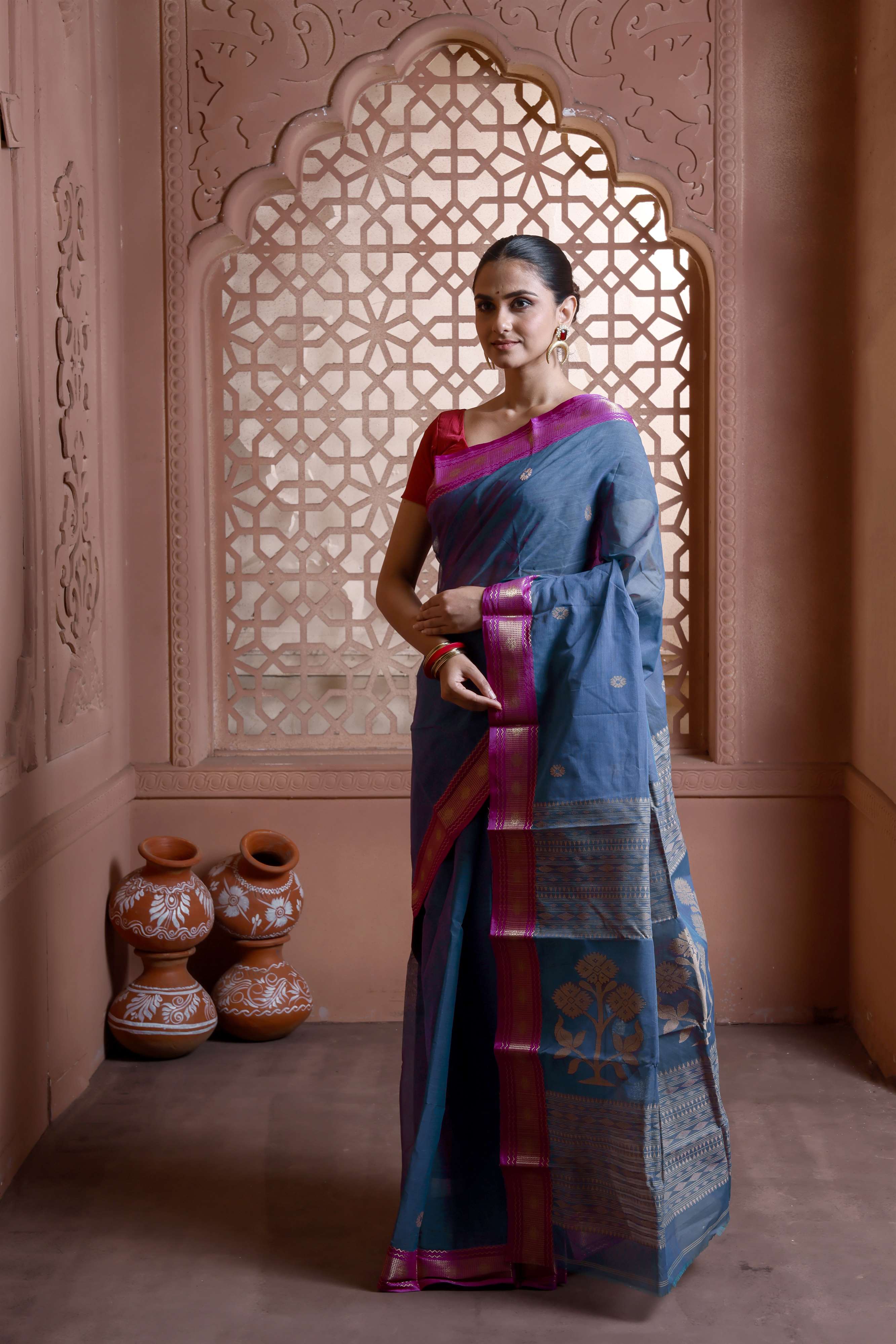 Designer Tant Banarasi Secondary image