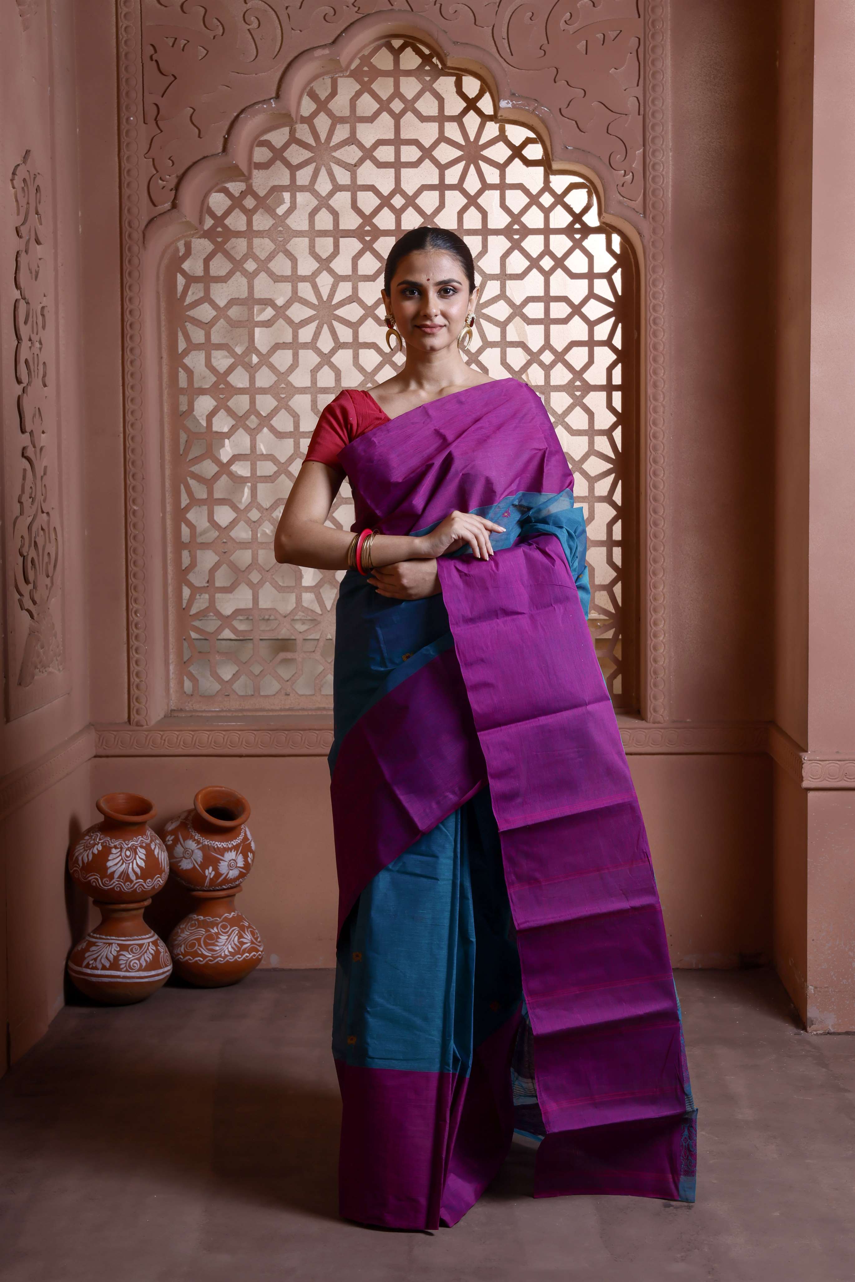 Stylish Tant Saree Main image