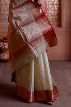 Cotton Tant Broket With Red Border