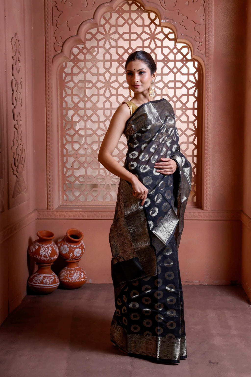 Designer All Over Cotton Tant Banarasi