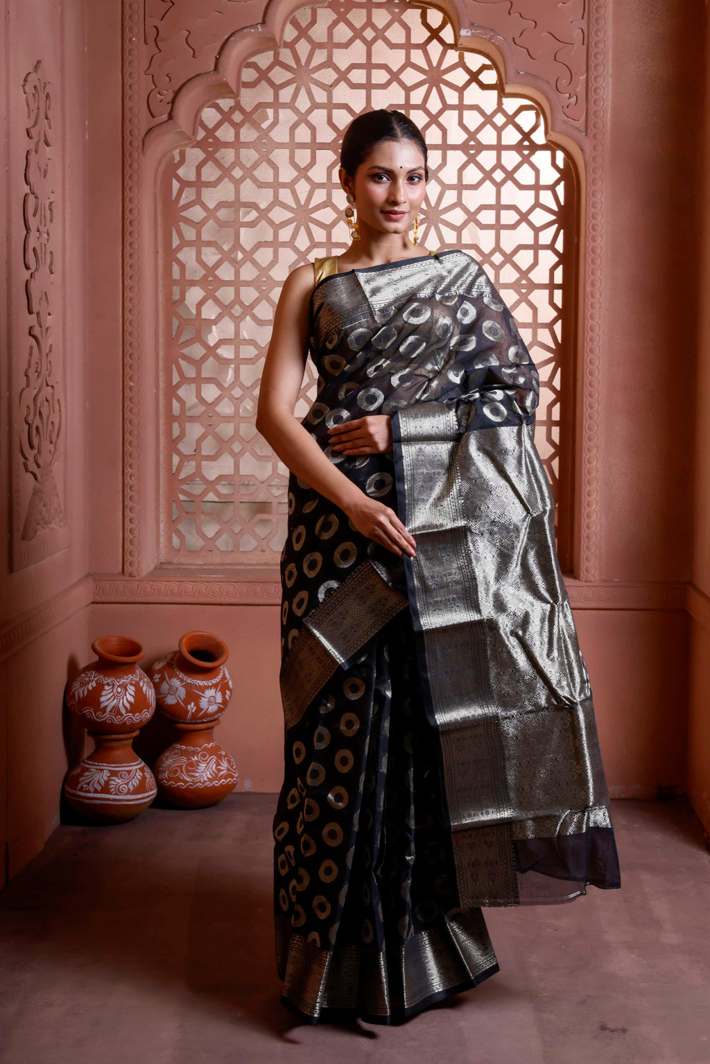 Designer All Over Cotton Tant Banarasi