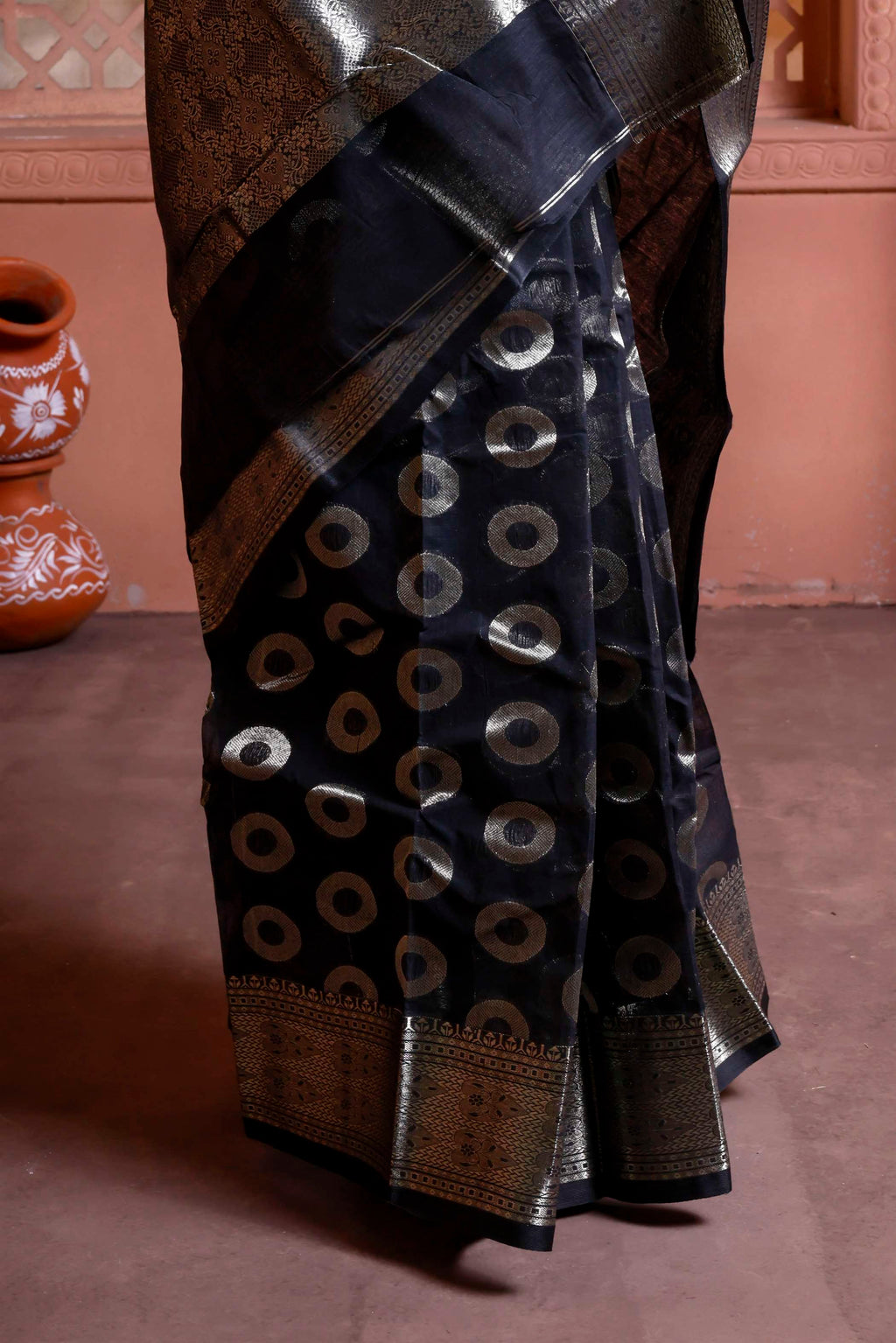 Designer All Over Cotton Tant Banarasi