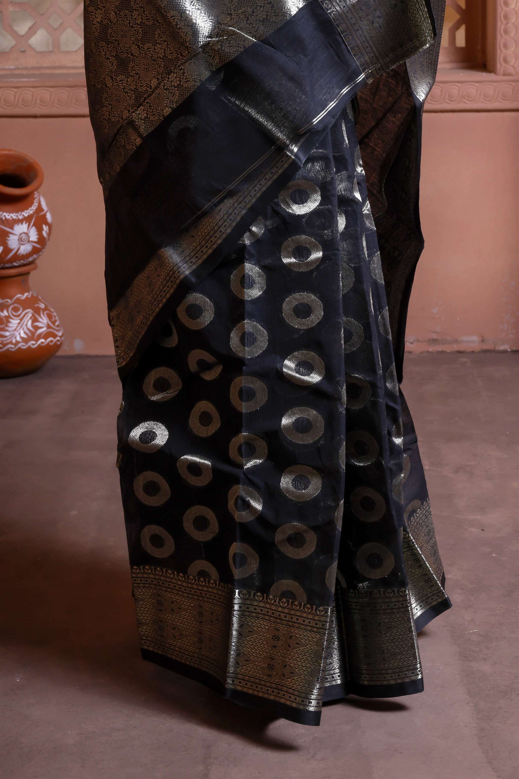 Designer All Over Cotton Tant Banarasi