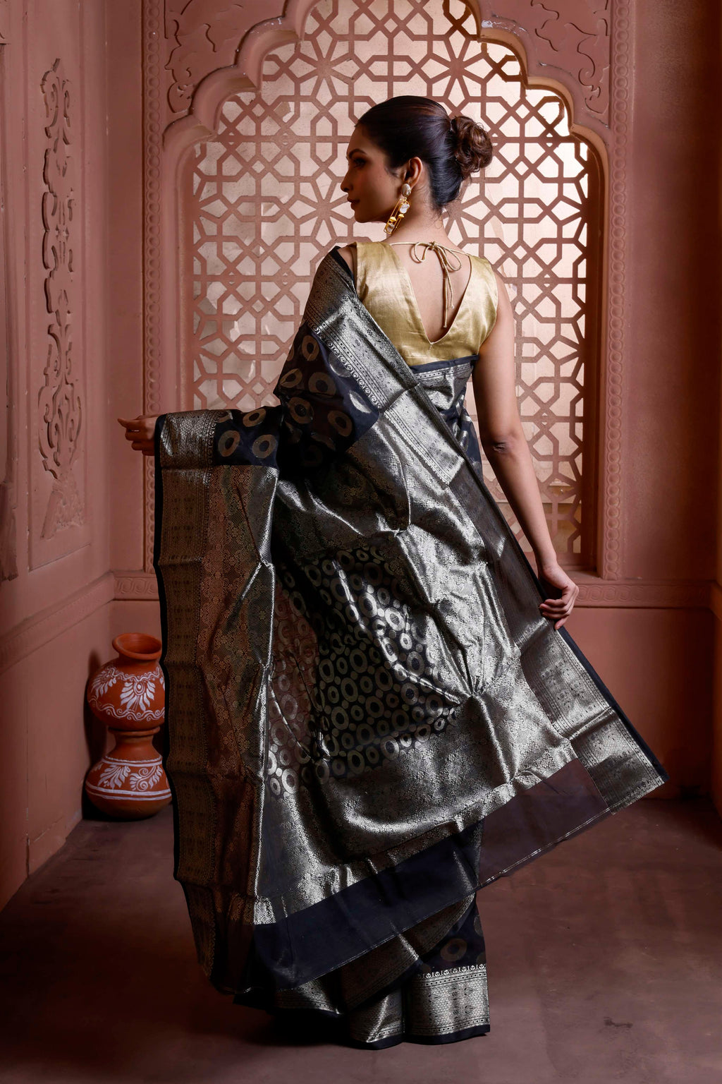 Designer All Over Cotton Tant Banarasi