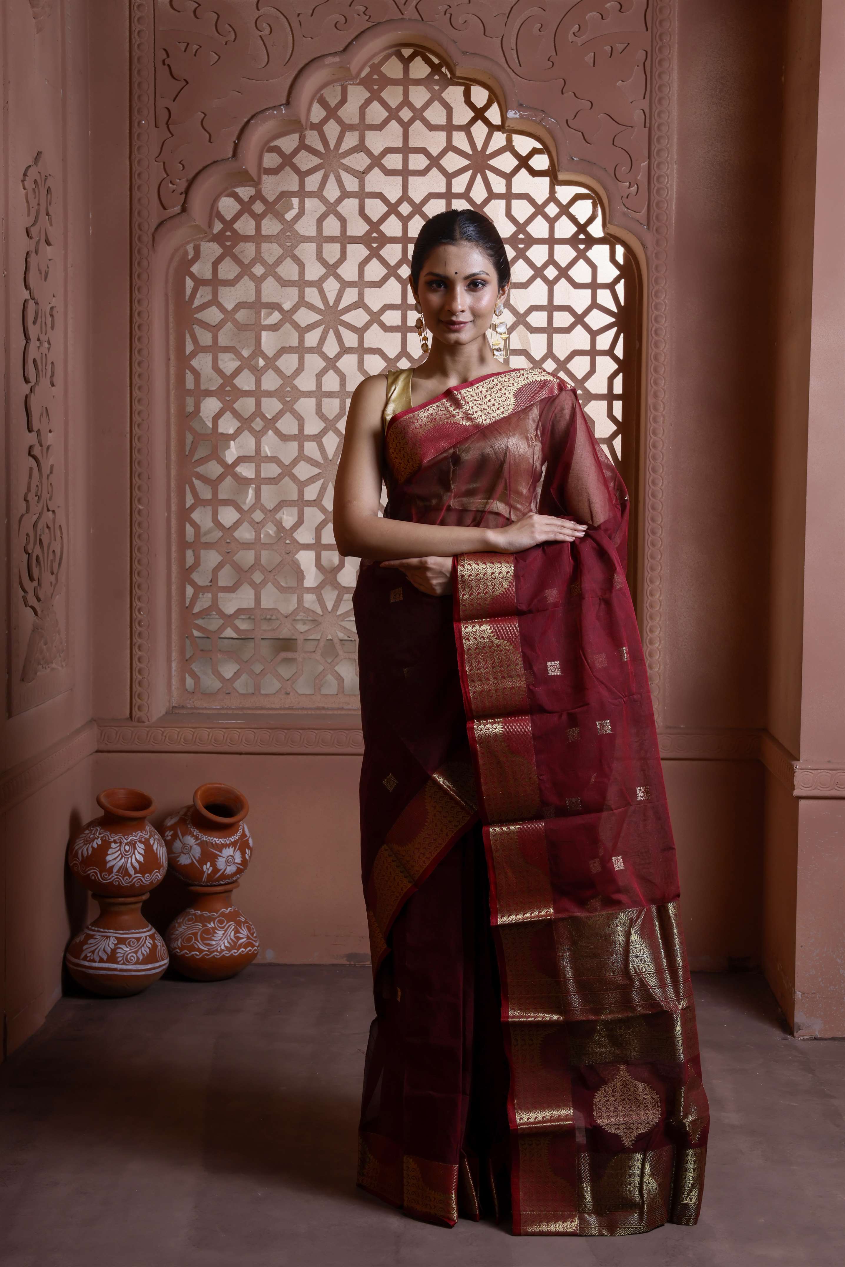 Designer Cotton Tant Banarasi Main image