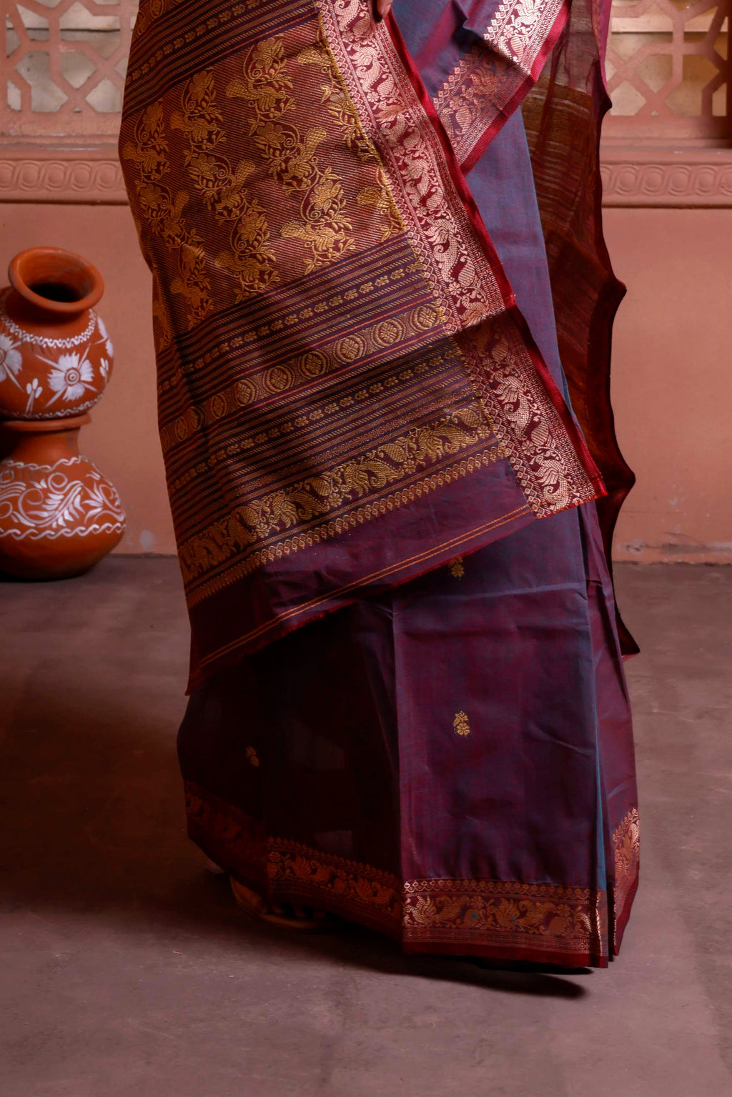 Designer Tant With Small Border
