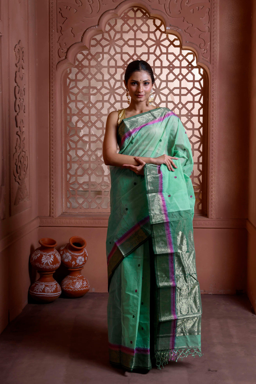 Designer Cotton Tant Banarasi
