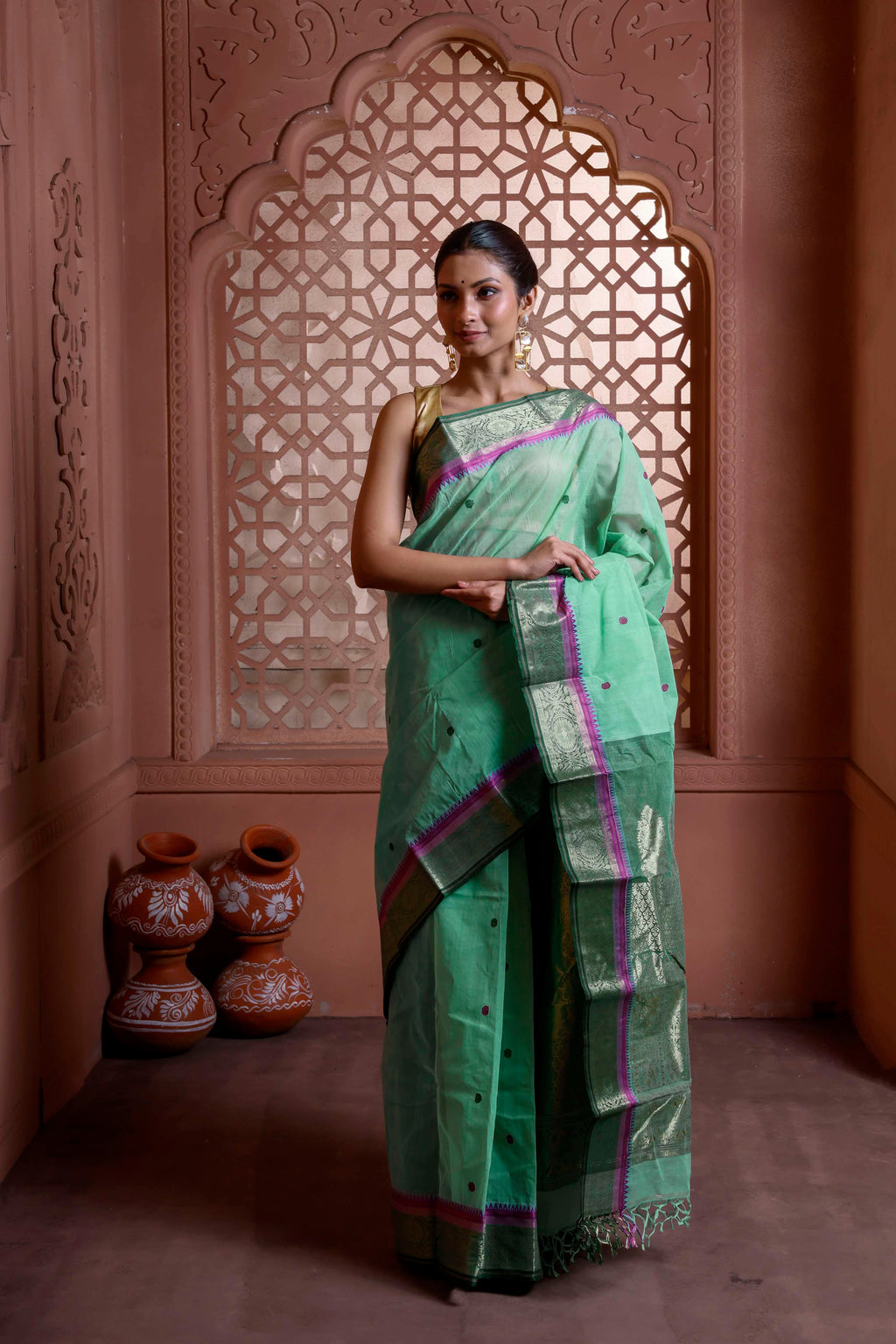 Designer Cotton Tant Banarasi