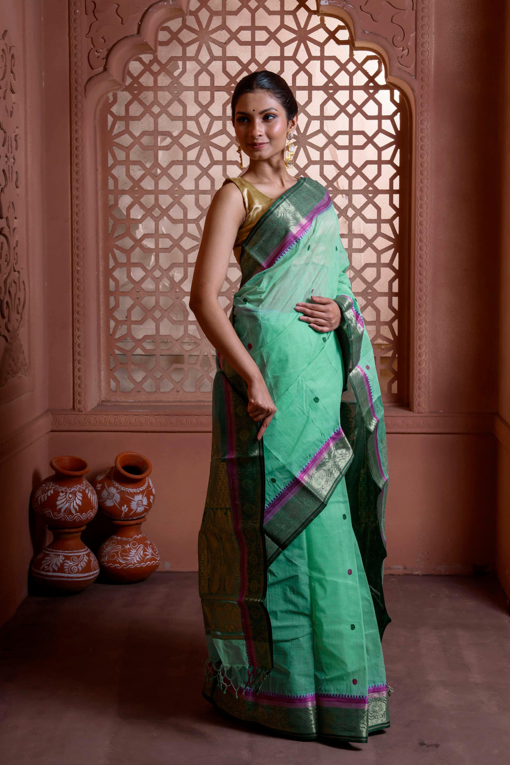 Designer Cotton Tant Banarasi