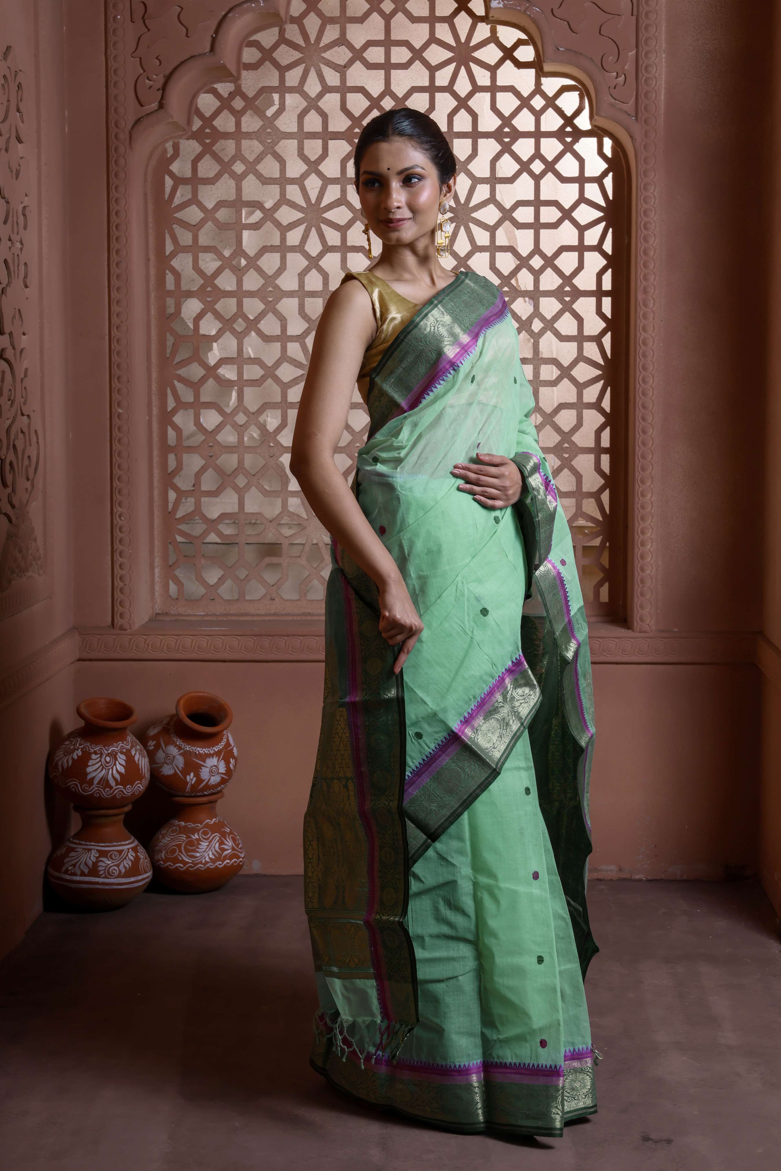 Designer Cotton Tant Banarasi