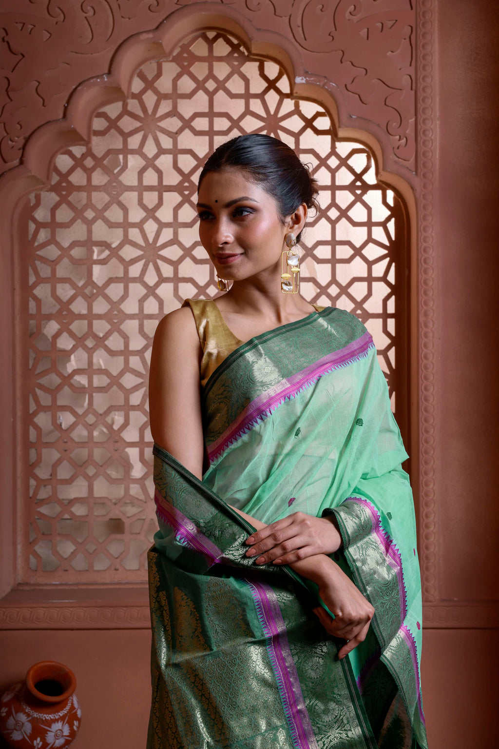 Designer Cotton Tant Banarasi
