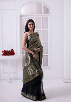 Exclusive Designer Tant Banarasi With Double Pallu