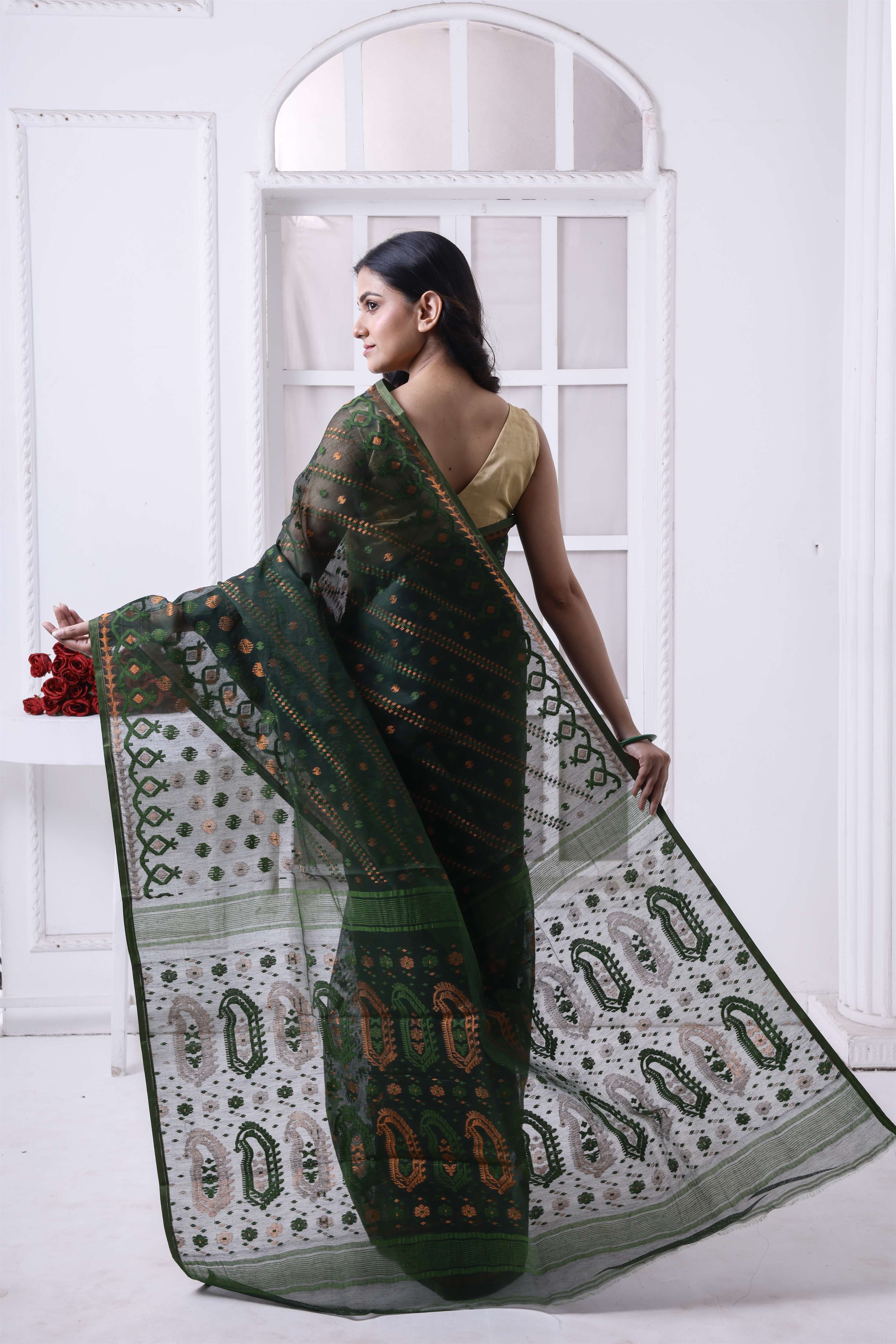 Exclusive Designer Resham Jamdani