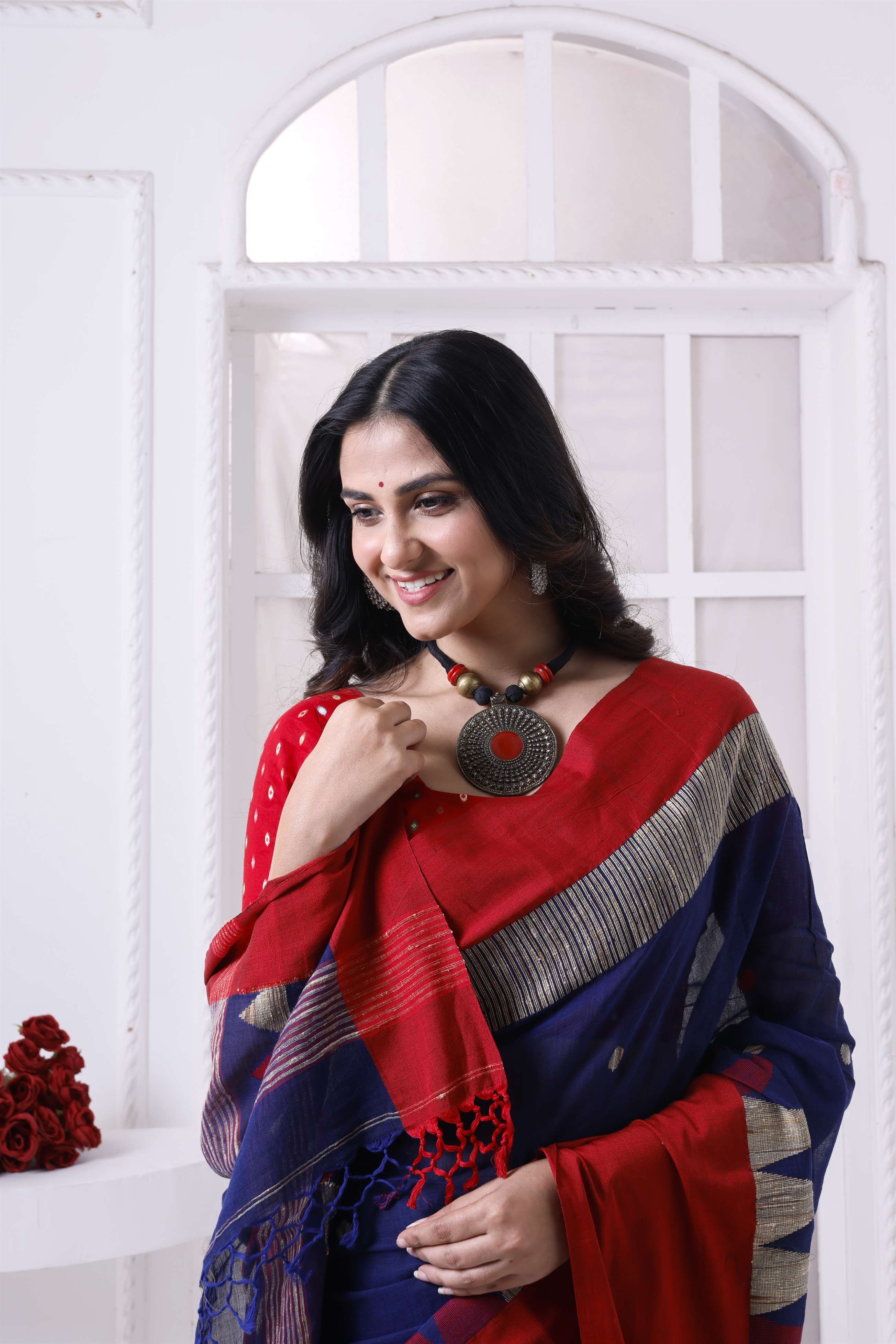 Designer Khadi Cotton Border With Jute Work