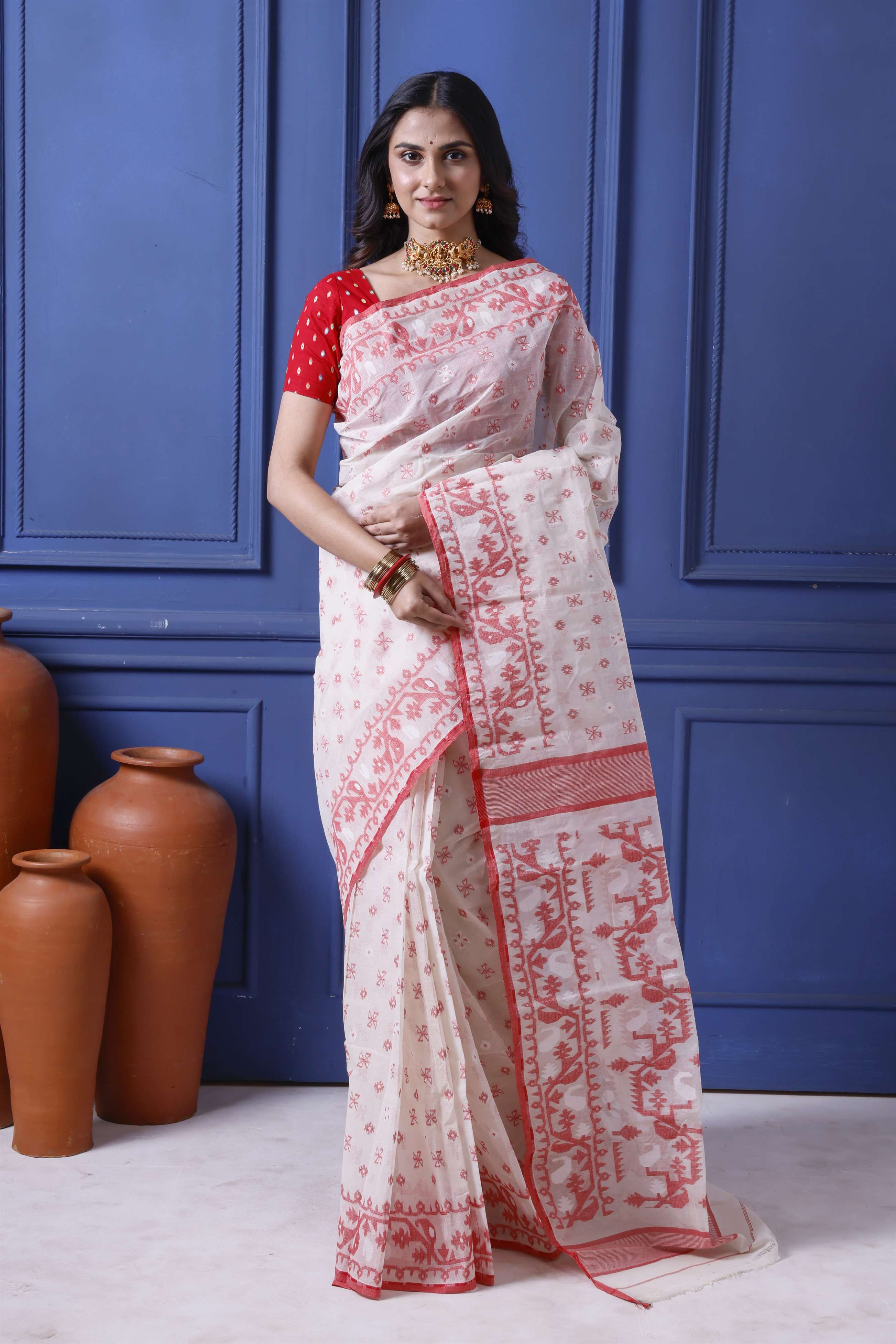 Traditional Cotton Jamdani Main image