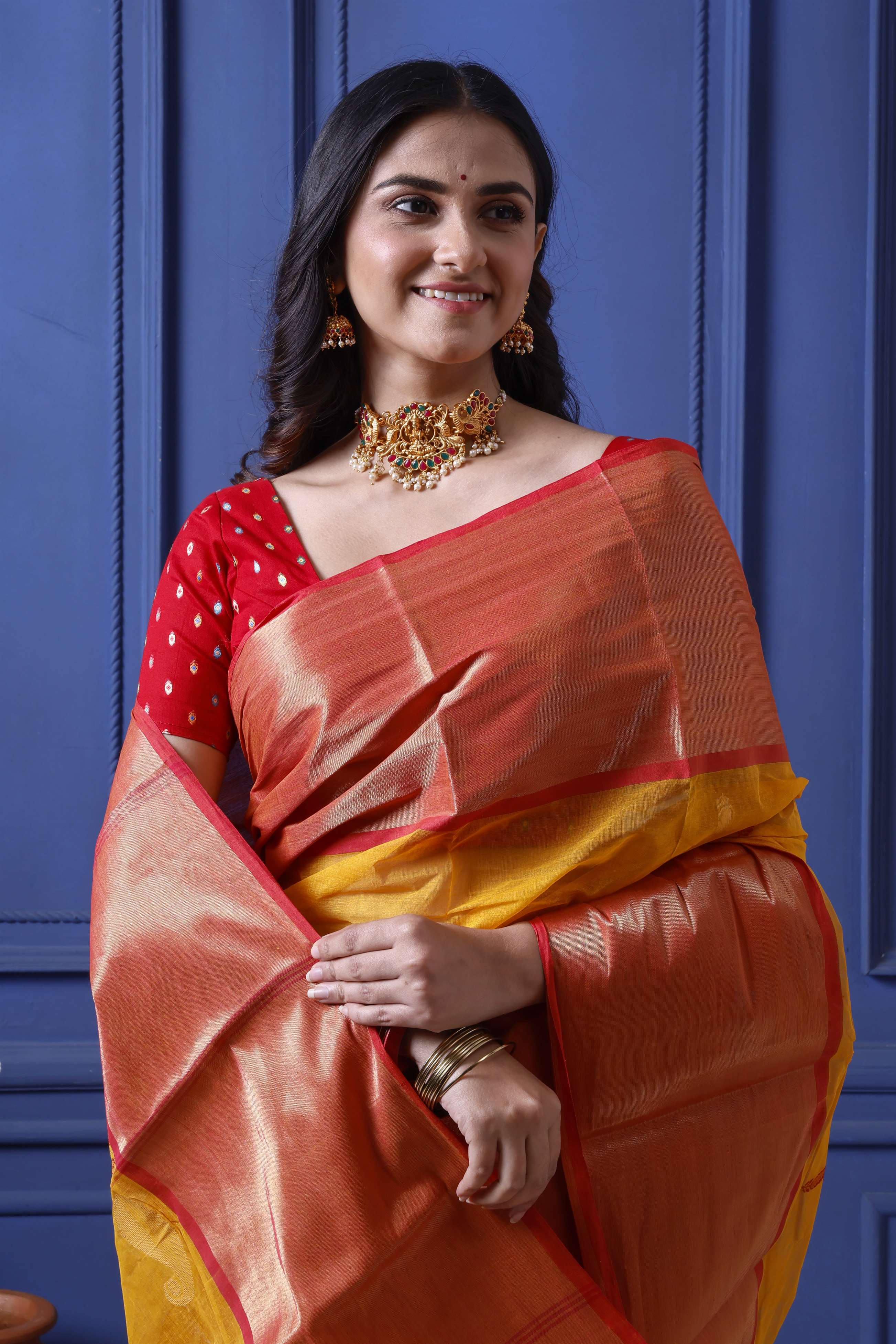 Designer Tant With Jari Border