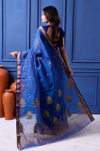 Designer Tant Saree With Small Mina Border