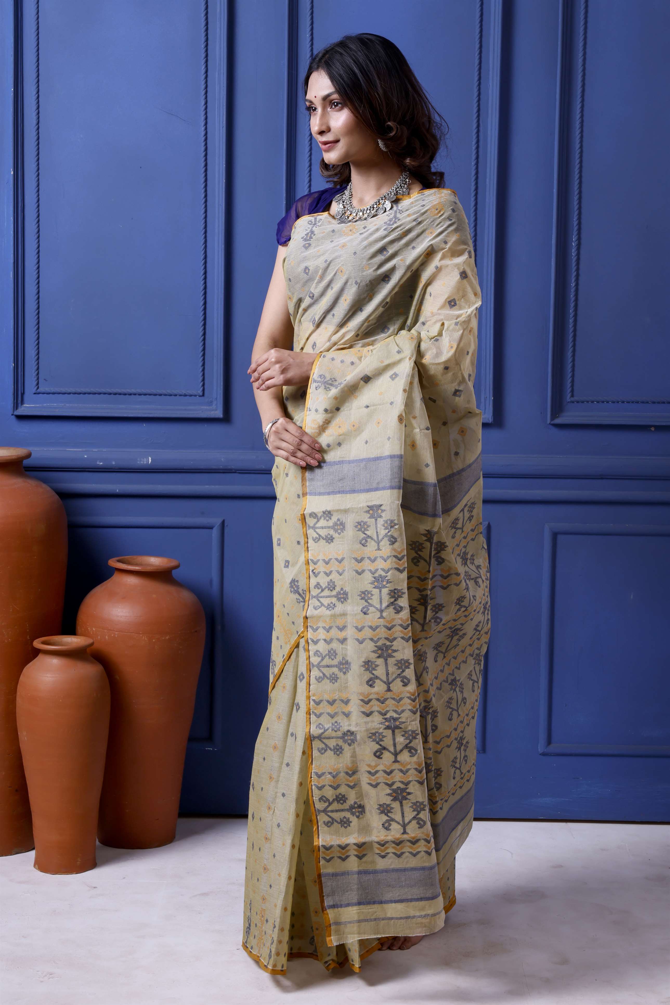 Cotton Jamdani Secondary image