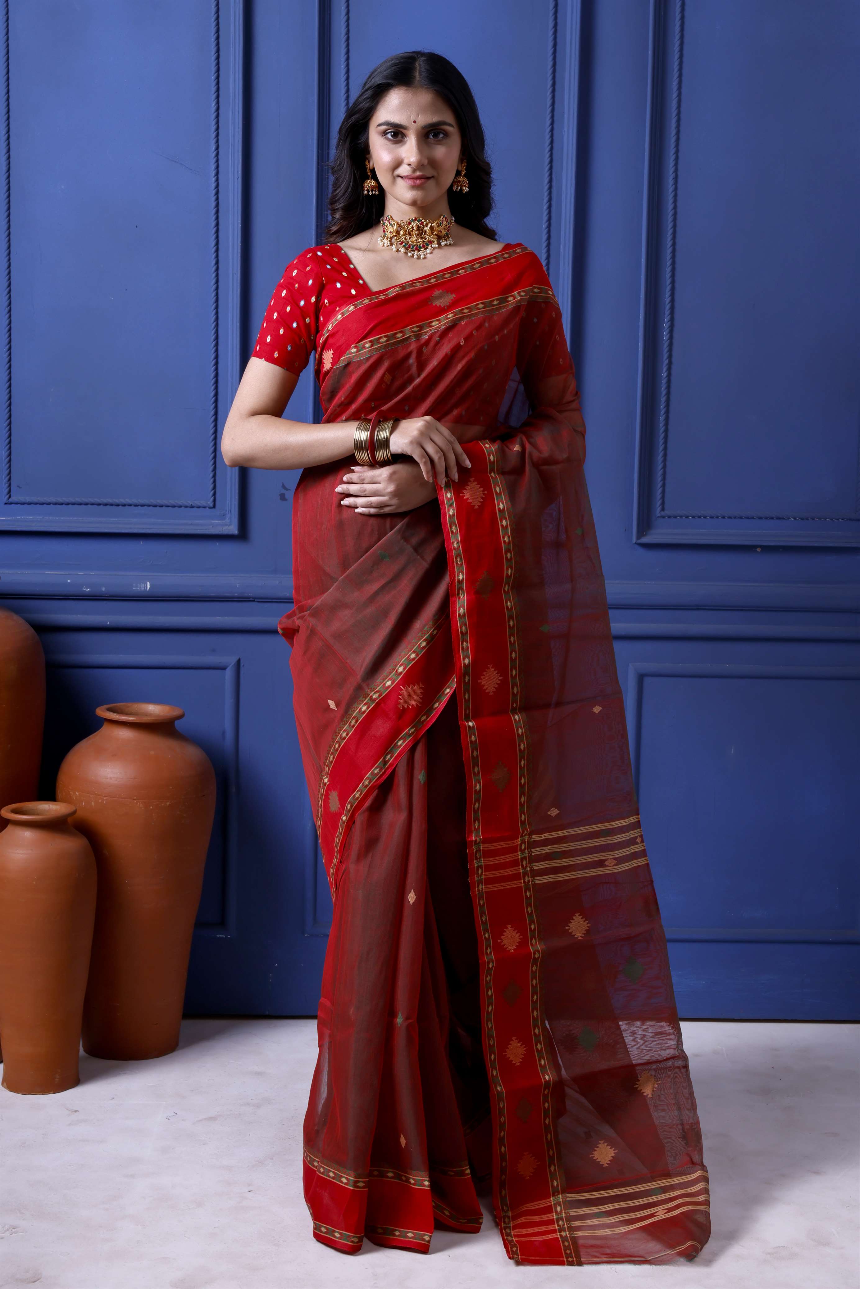 Designer Resham Jamdani Main image