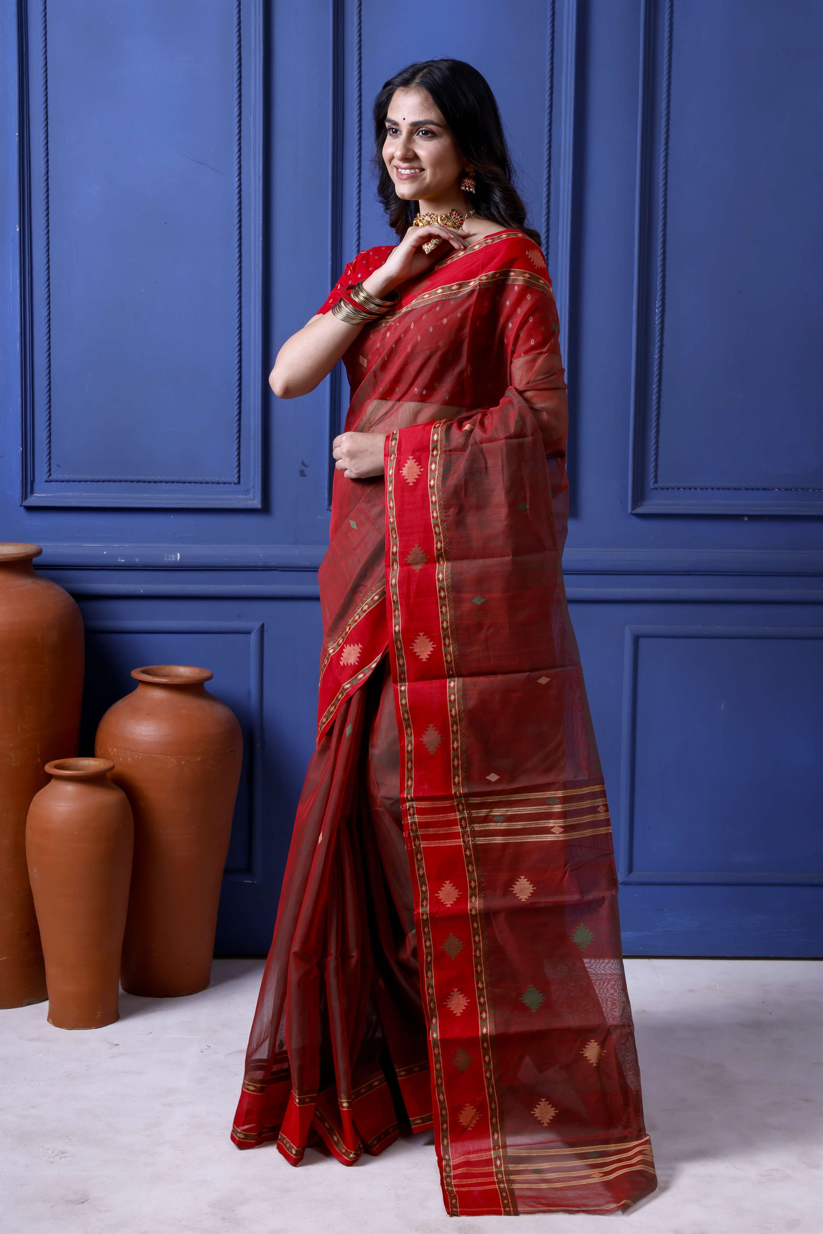 Designer Resham Jamdani Secondary image