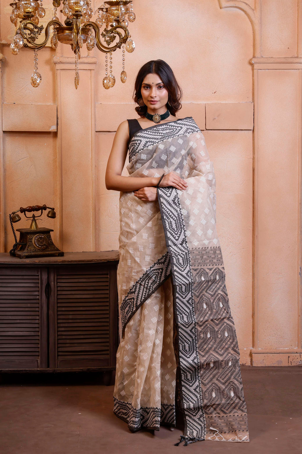 Designer Resham Jamdani All Over