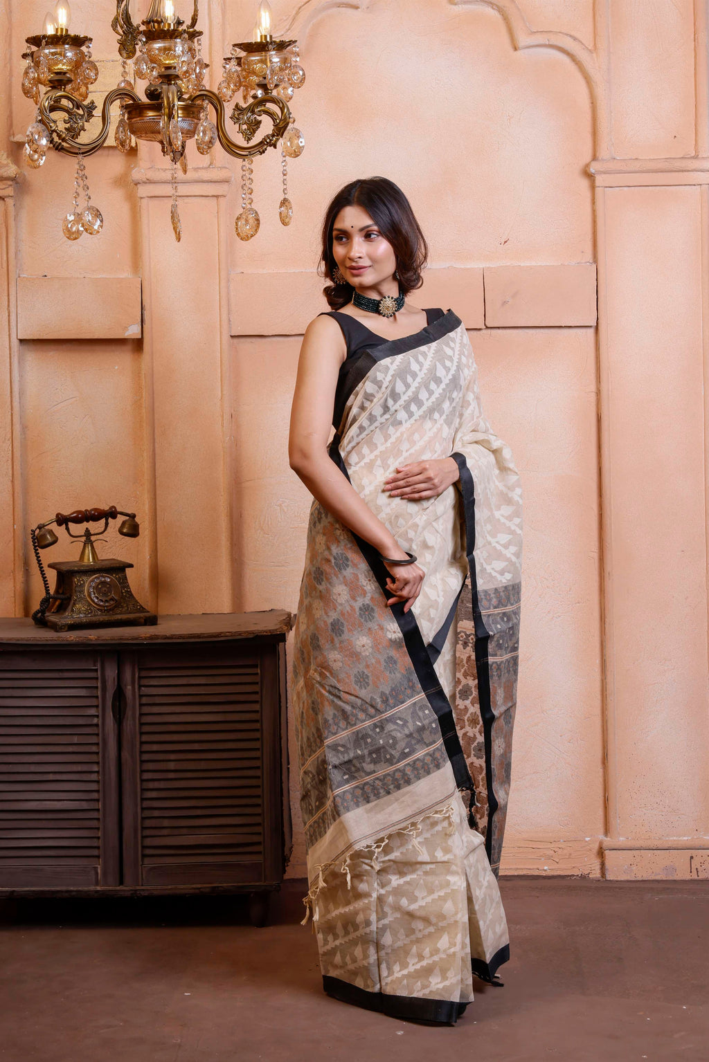Exclusive Designer Cotton All Over Jamdani